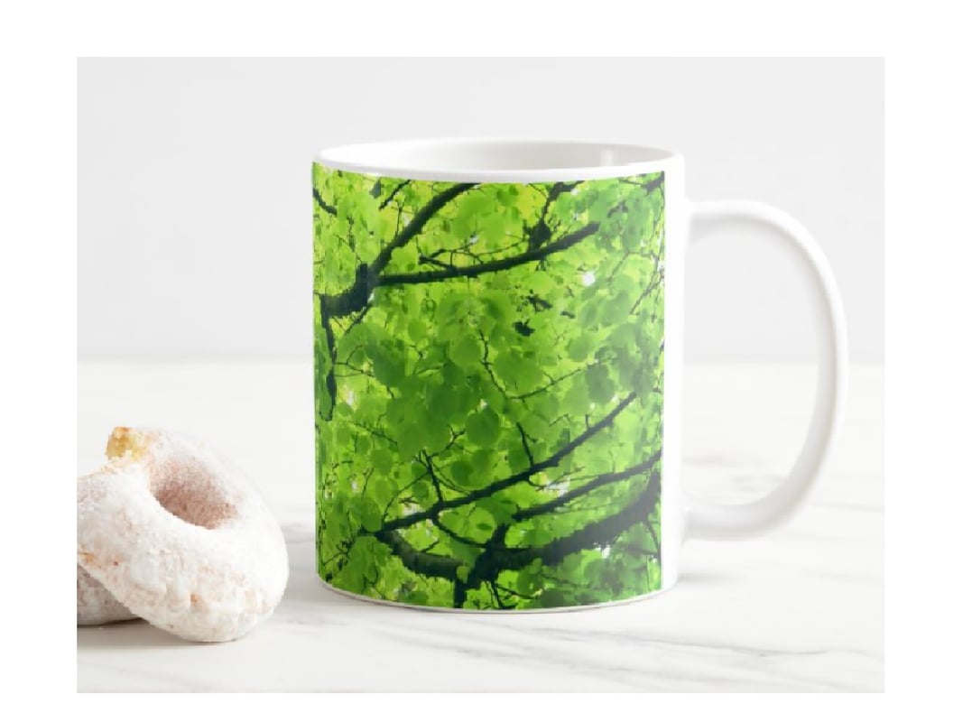 Green Foliage Mug by ITS ALL KyG - Textures Collection